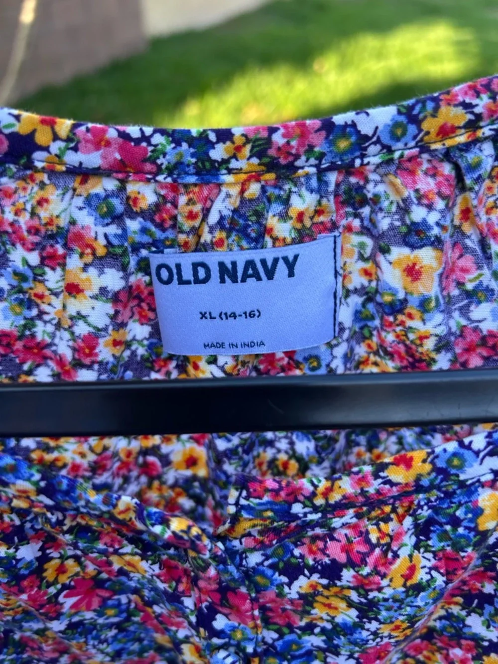 Old Navy Multicolor Floral Shift Dress with Pink, Yellow & Blue